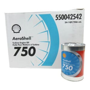 AeroShell 750 Aceite de Turbina  - Lata de Cuarto (946mL) Caja con 24 QTS